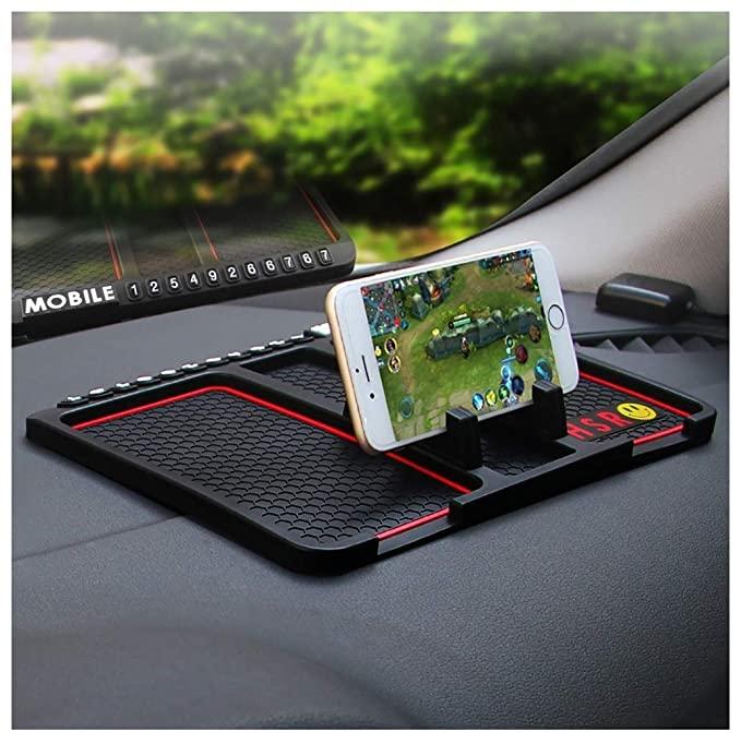 MULTIFUNCTION PHONE GPS HOLDER ANTI-SLIP SILICONE PAD [CAR ACCESSORIES]