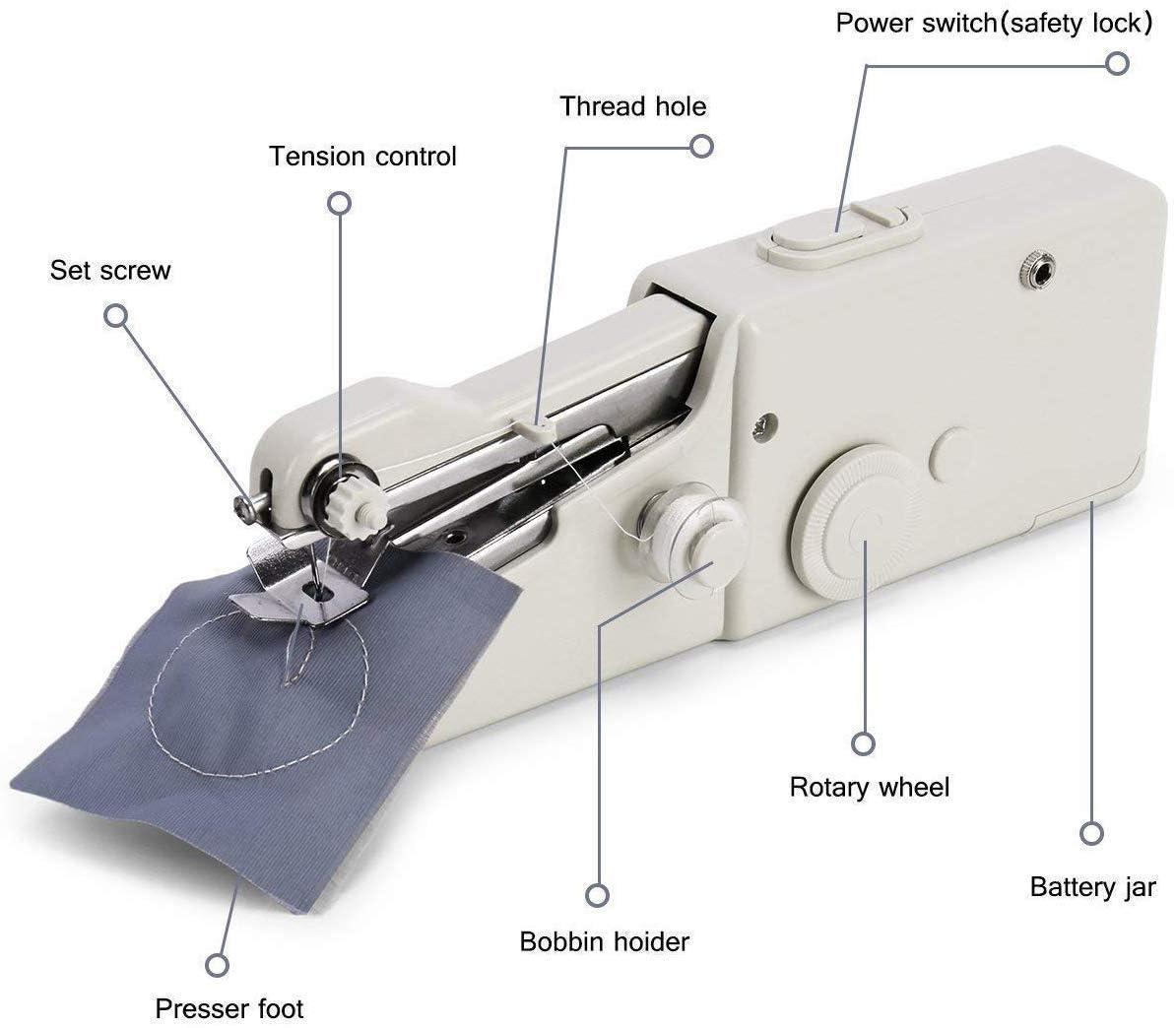 MINI PORTABLE SEWING MACHINES FOR HOME TAILORING USE AC/DC ELECTRIC