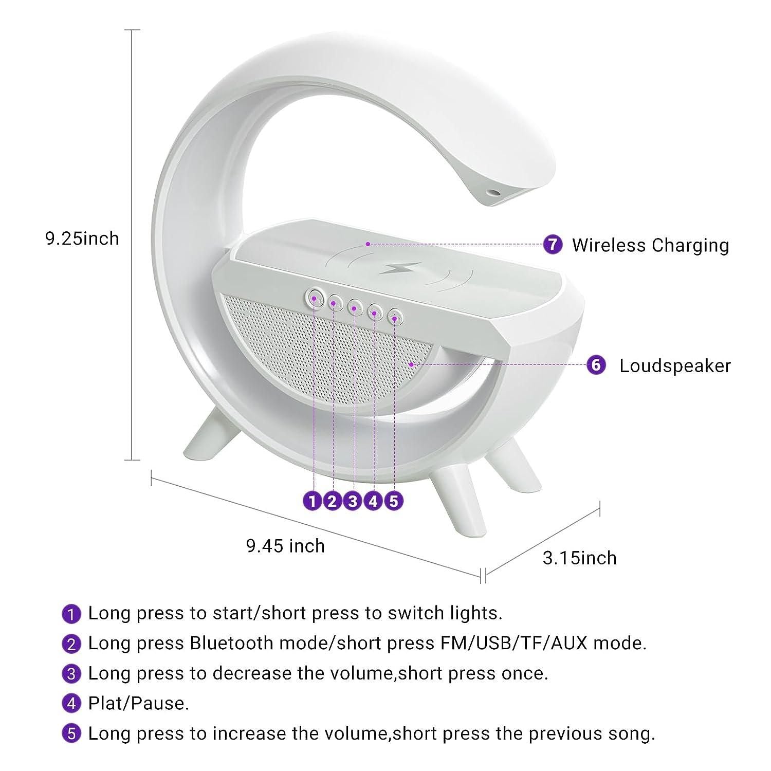 FAST WIRELESS CHARGING DOCK STATION WITH BLUETOOTH SPEAKER